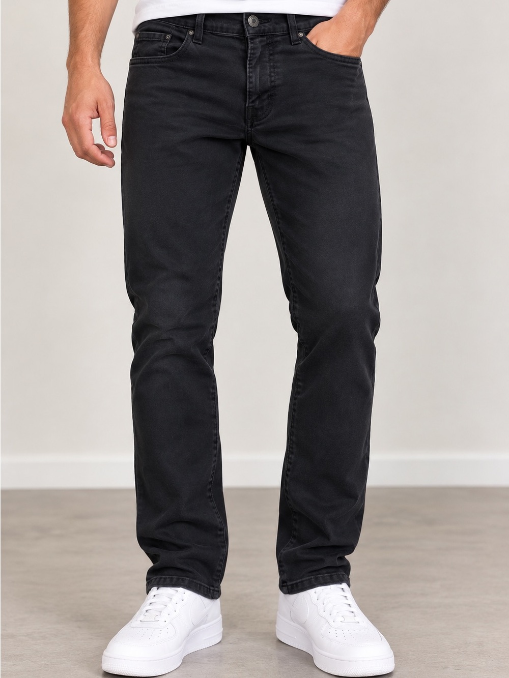 Lucky Brand Men's Slim Straight Black Jeans